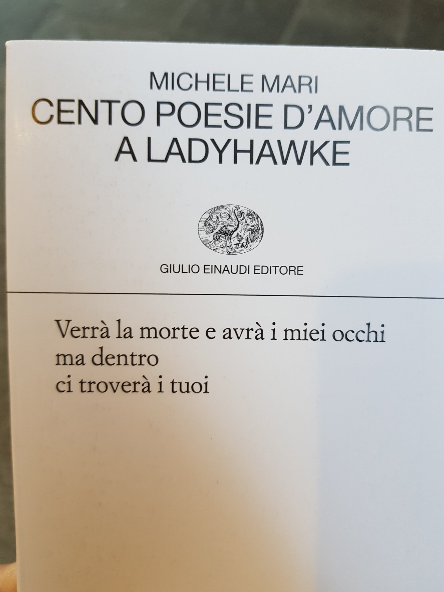 Parthenope Twitterissa Casalettori Verra La Morte E Avra I Miei Occhi Ma Dentro Ci Trovera I Tuoi Michele Mari Cento Poesie D Amore A Ladyhawke Poetichevorreisutwitter T Co Yfel9a1t1k