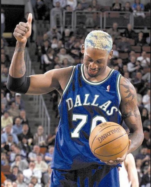 As Rodman showed in 2000 with the Mavericks, he still had game, leading the Mavs at 14.3 boards per game.The downside: the Mavericks, winners of 7 of 8 before signing Dennis, won only three of his 12 games with him (all starts). He was ejected from two games and suspended one.