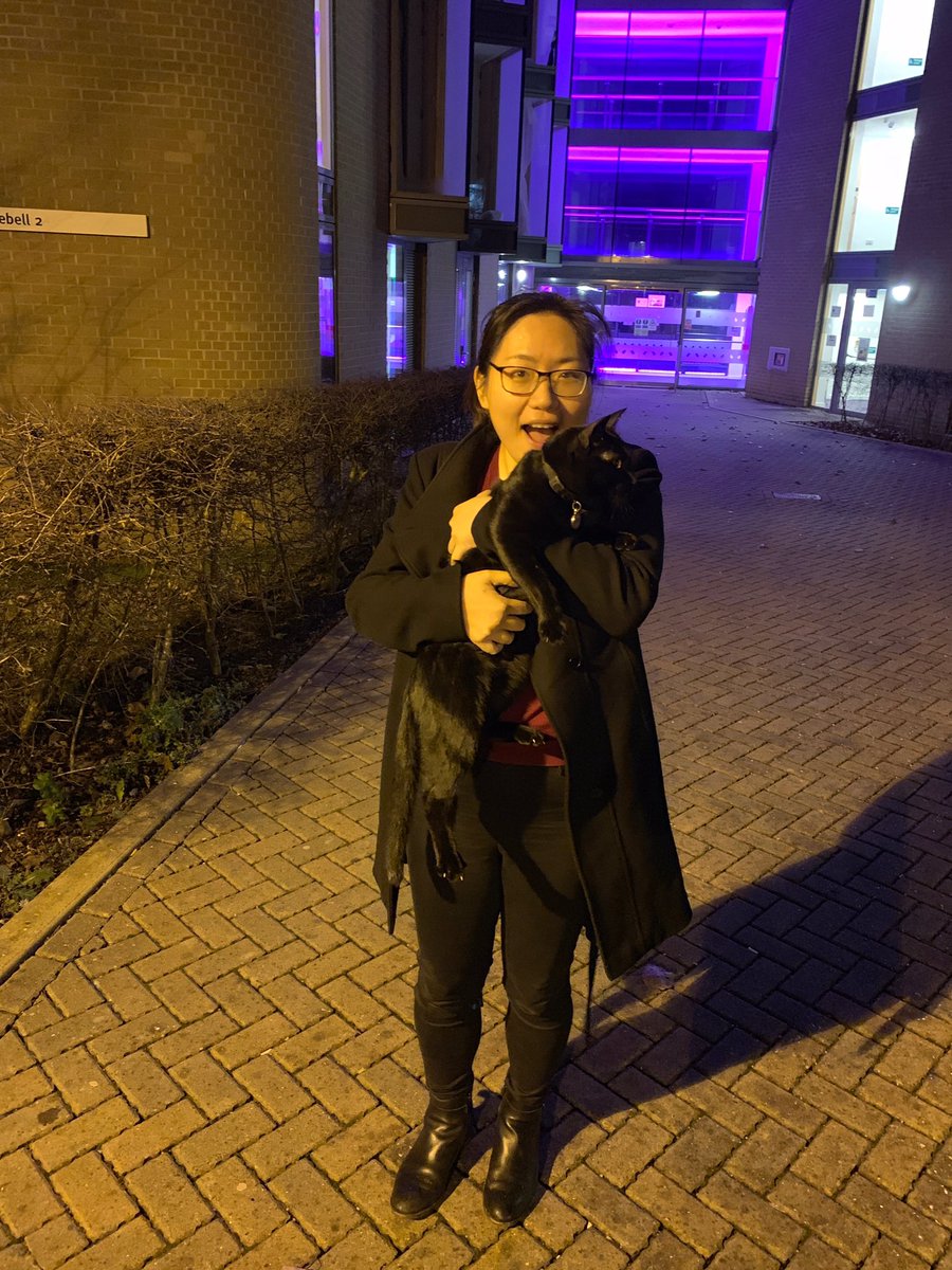 RolfatWarwick's tweet image. Rolf report Jan 19: My family tracked me to Bluebell student residences last night. We luckily bumped into my special friend Sherry who was moving out of Bluebell after she graduated this week. Sherry had a final cuddle with me before she left for her new life in Leicester.Rolf x