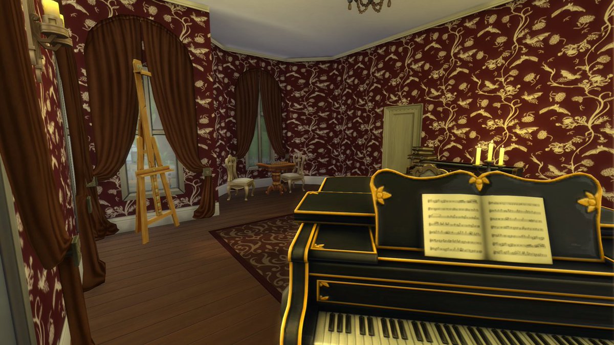 Lollsims's tweet image. A few shots of my #Victorian #DollHouse! (Click for full image) 😊💚
▶️youtube.com/watch?v=r86VYS… 
#TheSims4 #TheSims #Sims4 #Ts4 #gaming #nocc #nomods