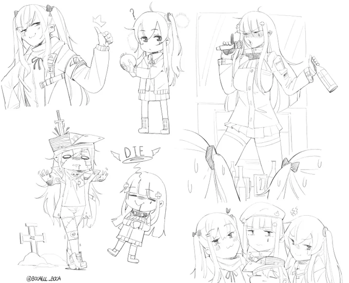 #소녀전선 #少女前线  #ドールズフロントライン
최강소대 404!! 낙서 