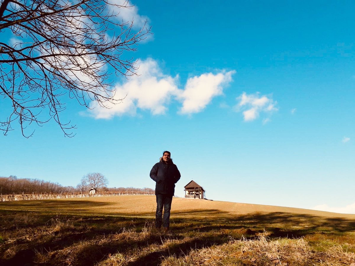 winter time sunny but very cold, lower austria.