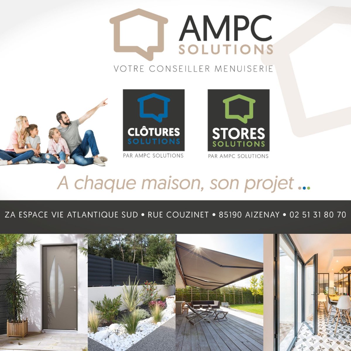 AMPC_Solutions's tweet photo. Voilà, en ce début d'année on se prépare. Afin de profiter de son jardin dès l'arrivée des beaux jours il est temps de se renseigner pour l'installation d'un store ou d'une clôture. N'hésitez pas à nous consulter. A chaque maison son projet ...
#ampcsolutions #stores #clotures https://t.co/pOXD8UJFbT