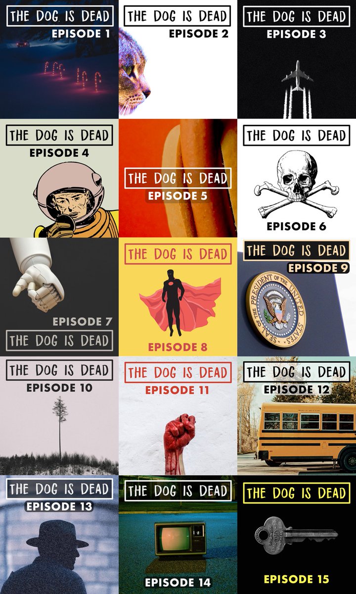 The episode artwork, past and upcoming. How will they all intertwine? Find out Feb 1.