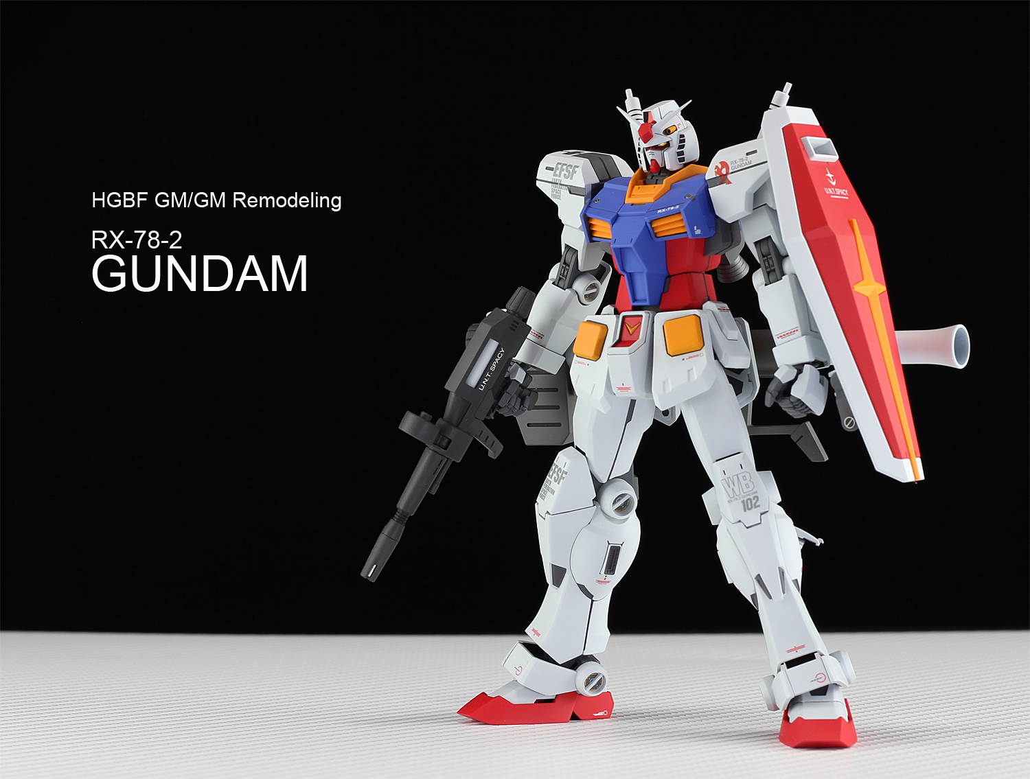 Keita En Twitter 完成品紹介 Hgbf Gm Gm Remodeling Rx 78 2 Gundam Hgbf Gm Gmベースで Oガンダムの頭部 Hgucガンダム Hgucパワードジムなどをミキシングしながら各部を調整 改修 Rx 78 2 Gundam として製作しています T Co Qggc8uytsf T Co