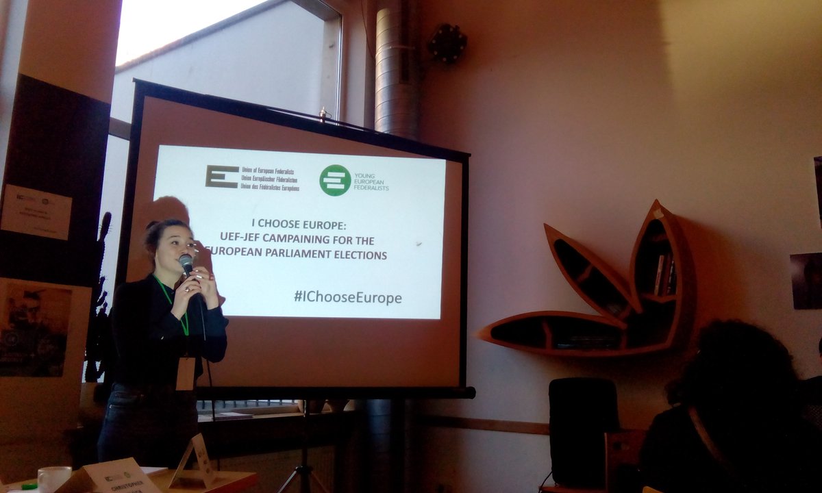 jef_romania's tweet photo. Representing our beautiful section at the @federalists / @JEF_Europe seminar for #EP2019 in Brussels!
#IChooseEurope https://t.co/2Upp5ATaCH