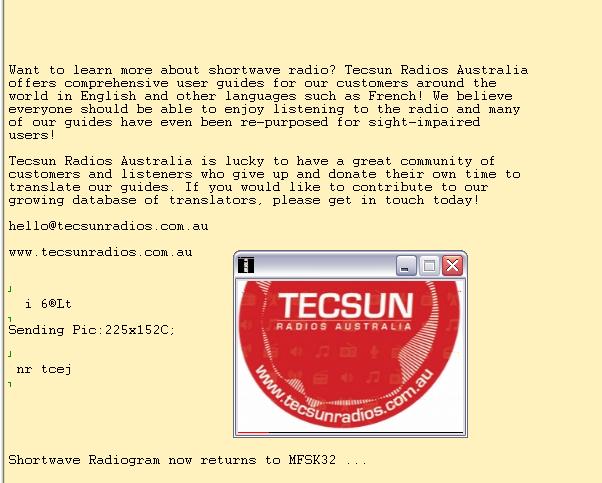 F4ECA's tweet image. Shortwave Radiogram 9400kHz #SpaceLine,The message from #TecsunRadios #DecodeToWin