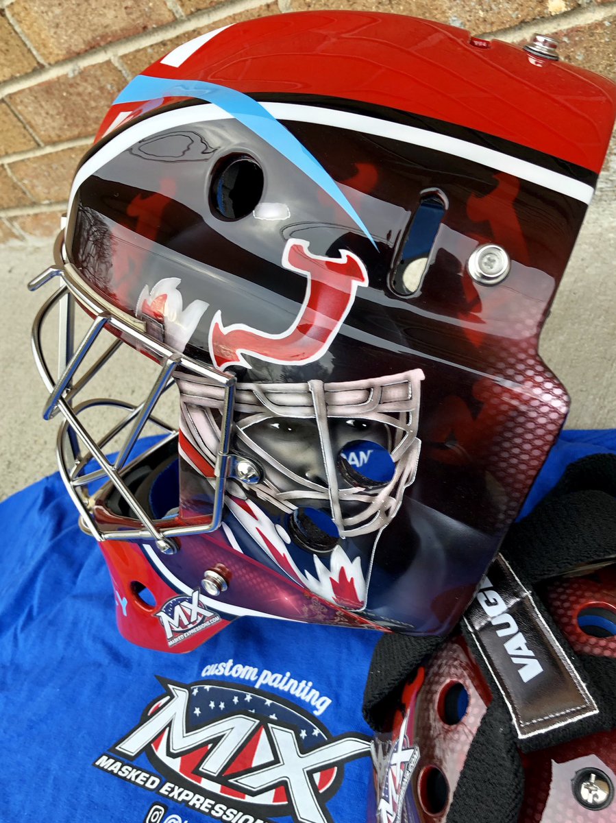 tonyjarrett67's tweet photo. #customgoaliemasks #maskedexpressions #martinbroduer #newjerserydevils https://t.co/7D9KI52Eok