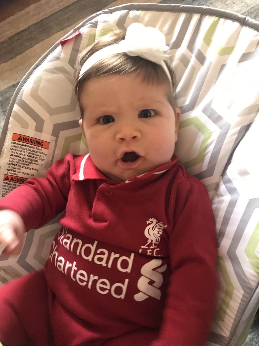 romccart's tweet photo. Charlotte demanded an adjusted nap time to watch @LFC vs @CPFC - hopefully @LFC matches her intensity! #myplmorning @NBCSN https://t.co/HDdxNjQQTp