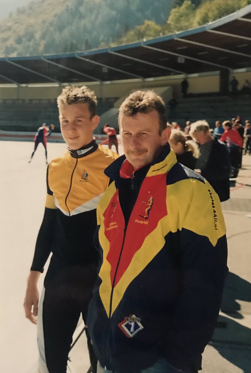 A bit too old for the #tenyearchallenge. Over 15 years ago! #inzell #stuurprins #dad