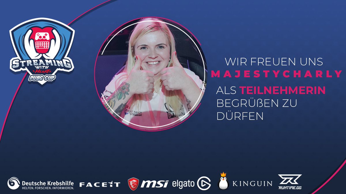 Mit <a href="/MajestyCharlie/">Charline</a> von @EntropyGamingDE haben wir die erste <a href="/PUBG_DE/">PUBG: BATTLEGROUNDS Deutschland 🇩🇪</a> Profi Spielerin am Start😱

Anmelden könnt ihr euch hier: fce.gg/SWH