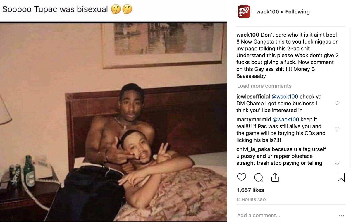 sohh's tweet photo. Chill Wack, chilllllll! lol #Wack100 #2Pac #SOHHNews https://t.co/2A5EgiXmhV