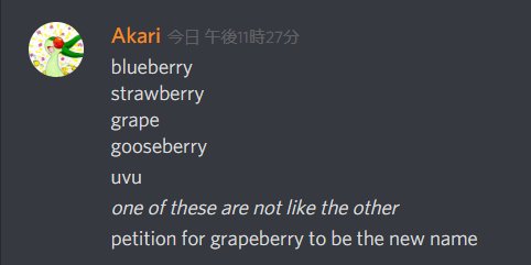 _sleepyakari's tweet photo. #grapeberry https://t.co/CsGlnttNDq
