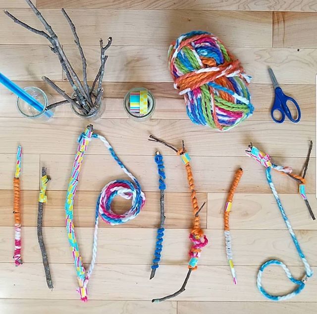 SnugglesUK's tweet photo. Weekend craft inspiration from @thisfrenchmom 🌿 We love the simplicity of this activity, the natural materials used and the possibility for open-ended play. Go find some sticks and get wrapping! https://t.co/L0ZjQUrclp https://t.co/oFM6hw8pGe