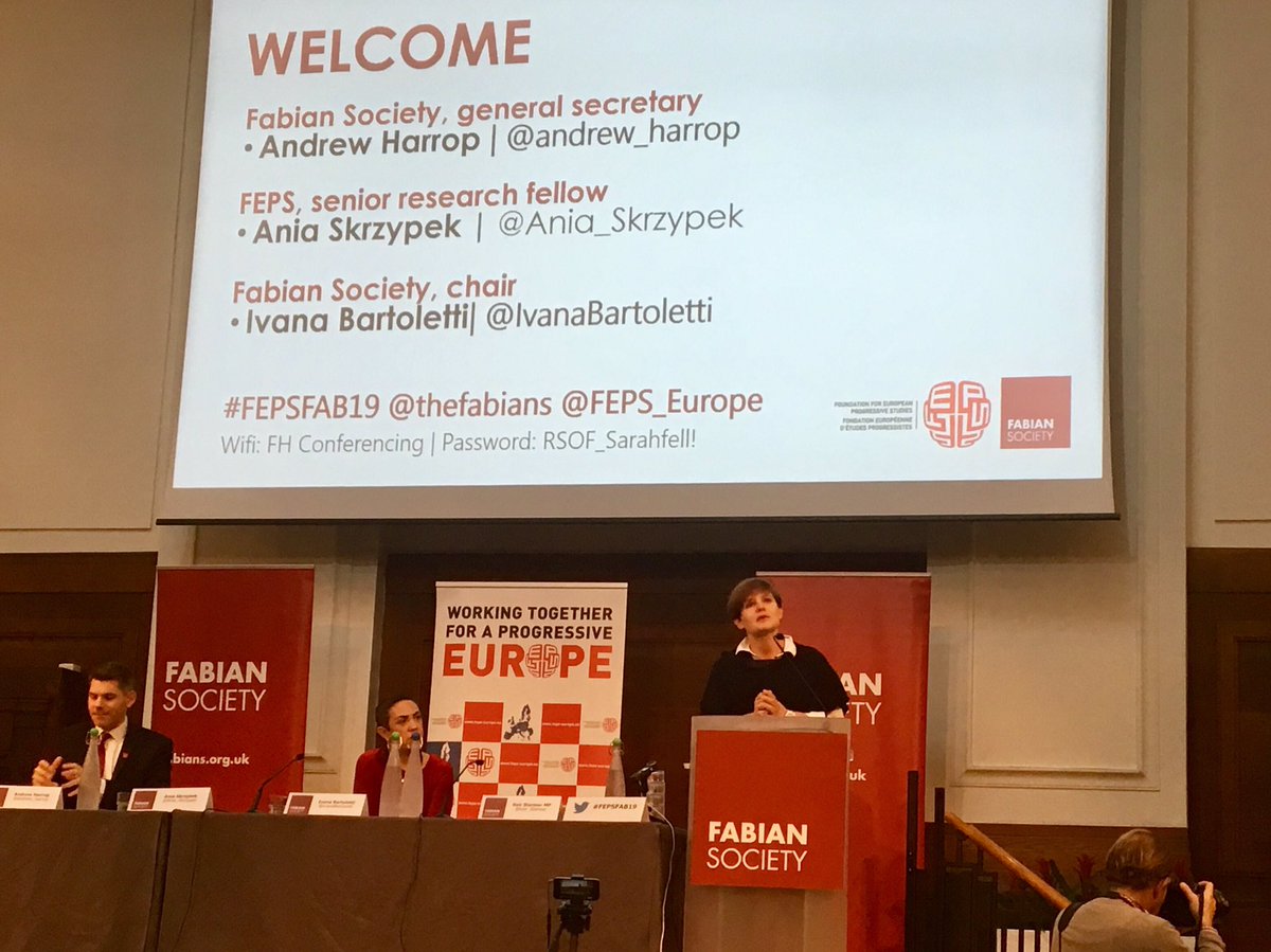 FEPS_Europe's tweet photo. Opening @Ania_Skrzypek mentions the importance of #moreincommon values of the late Jo Cox in the opening of #FEPSFAB19 whilst also remembering that we can't be casual about intolerance referring to the murder of #Gdank Mayor this week https://t.co/gujhJUNnrE