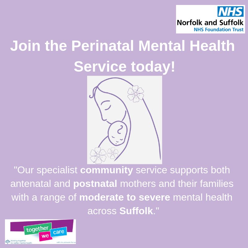 Nsft Jobs On Twitter If You D Like To Join The Perinatal Mental Health Service Keep Your Eyes Peeled For Vacancies And More Information Nsfttweets Togetherwecare Gettingbettertogether Nsft Nhs Perinatalmhsuffolk Https T Co Kgo1t3mm6o