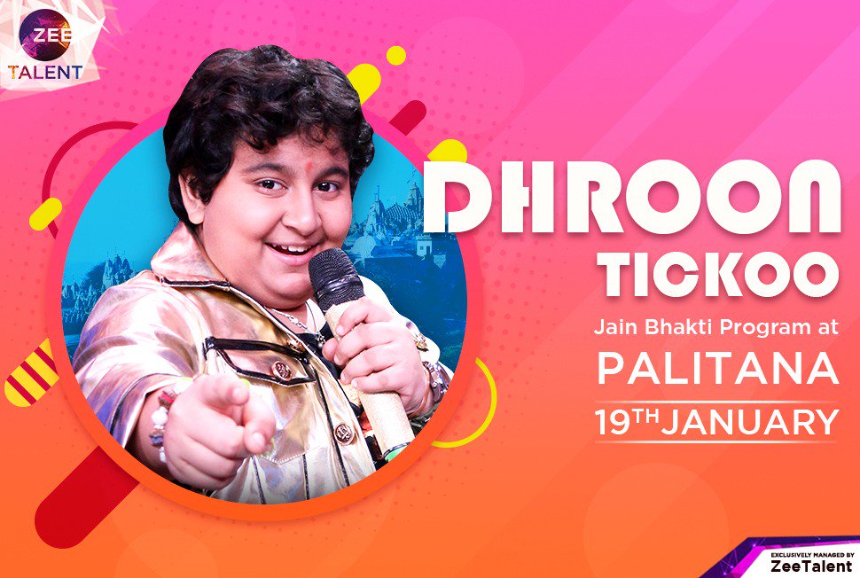 With his soulful voice, Dhroon Tickoo will perform in Palitana today in a Jain Bhakti program.