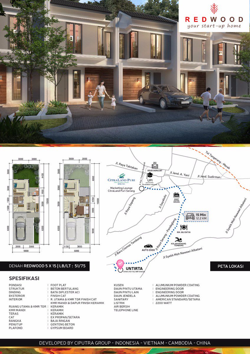riancitraland's tweet photo. *MONTANA*
Tipe Terbaru Distrik Alila *Kenapa montana ?*
Unit TERBATAS &amp; PROMO PRESALE
■ Harga hanya 200jutaan
■ Desain menarik include carport dan dinding pisah
#Rumahdijual #Rukodijual #Rukoserang #PropertiSerang #InvestasiSerang #RumahSerang #Rumahidaman #Rumah2lantai https://t.co/VmHxneaikY