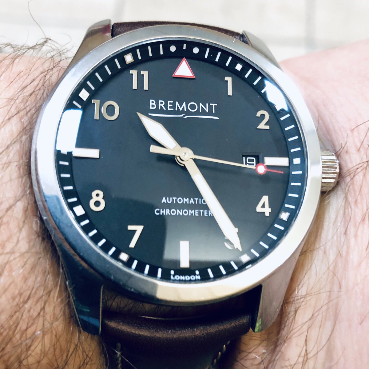 #mybremont rocking its new brown leather strap! #bremont #bremontsolo