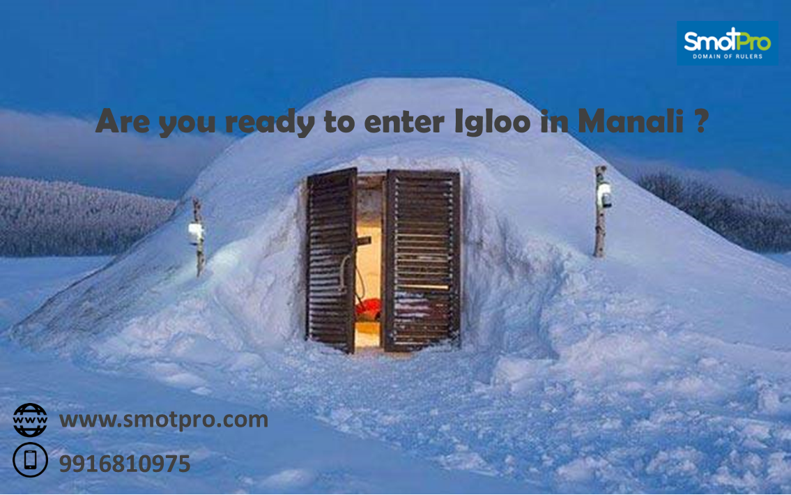 SMOTPro1's tweet photo. Feel what it is inside Igloo....
#manali #manalitours #manalitrip #domestictours #smottours #smotpro https://t.co/VEFaYPpyV3