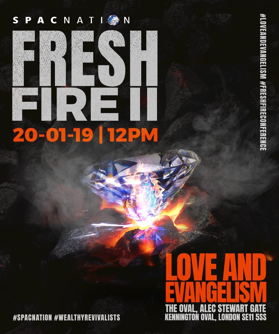 SPACNxtion's tweet image. OKAY LET’S GO!🗣

Tomorrow is part 2 of our Fresh Fire Conference !🙌

📍Oval Kia,
Alec Stewart Gate Entrance,
Kennington,
SE11 5SS

From 12pm

Join us for a time of Word, worship and fire 🙌

#LoveAndEvangelism #FreshFireConference #WealthyRevivalists #SPACNation