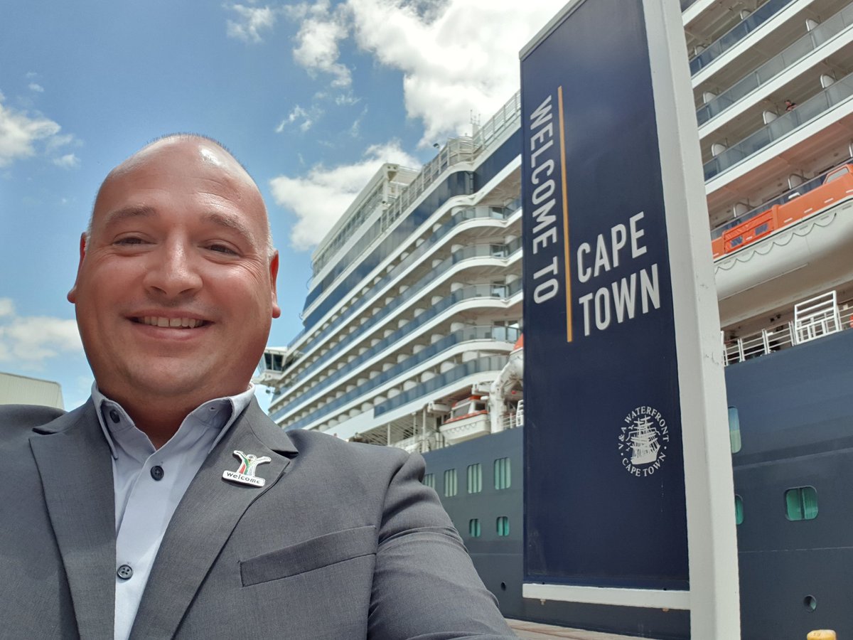 VosJames's tweet photo. Welcome to the Queen Elizabeth. @CityofCT is fast becoming a global cruise destination of choice. This industry makes a massive contribution to the city's economy. For every 12 tourists visiting our shores, one job is created. @lovecapetown @VandAWaterfront #InvestCapeTown https://t.co/LGaTKezc7U