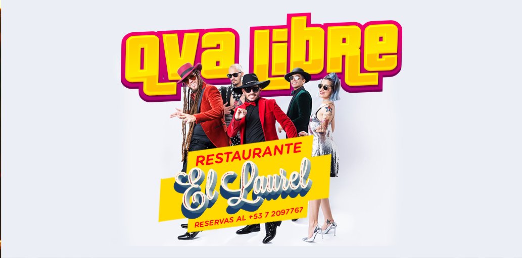 Una matinée especial con Qva Libre en el Restaurante El Laurel. ¿Qué más se puede pedir? Música, vista al mar, comida de lujo... Sábado 26 de enero.
Reserva y más información a través del 72097767!!