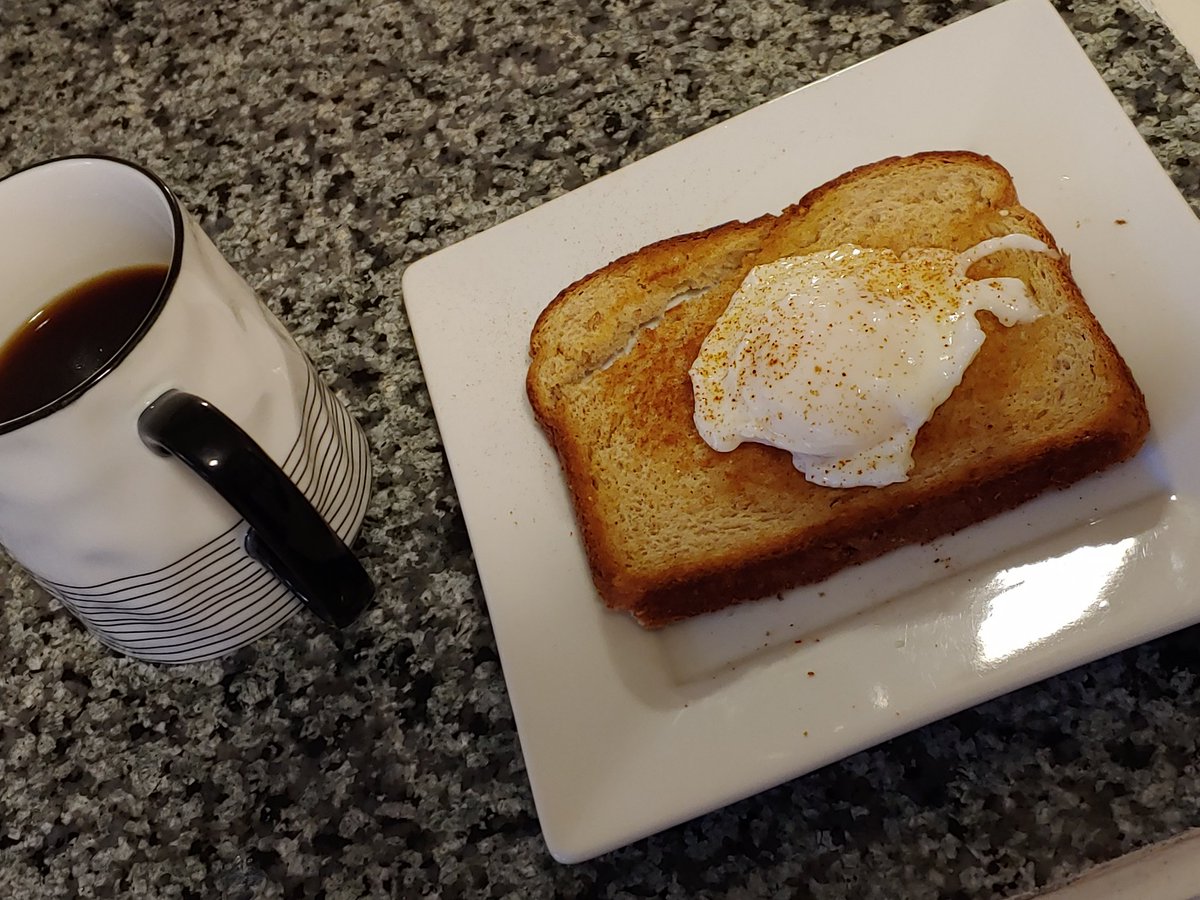 porchwine's tweet photo. Poached egg, toast, and @firelightcoffee. God bless weekend #breakfast https://t.co/nQh8Gzy2xm