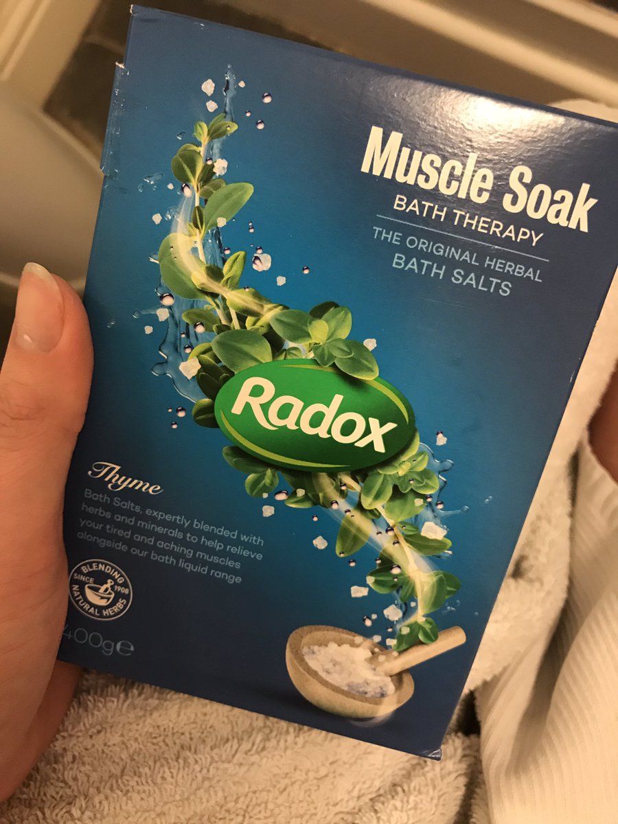 emilylouise1's tweet photo. This is very much needed after 17 days of workouts! #gym #running #diet #exercise #gymlife #muscles #strong #musclesoak #radox https://t.co/Rc2u3IxMQT
