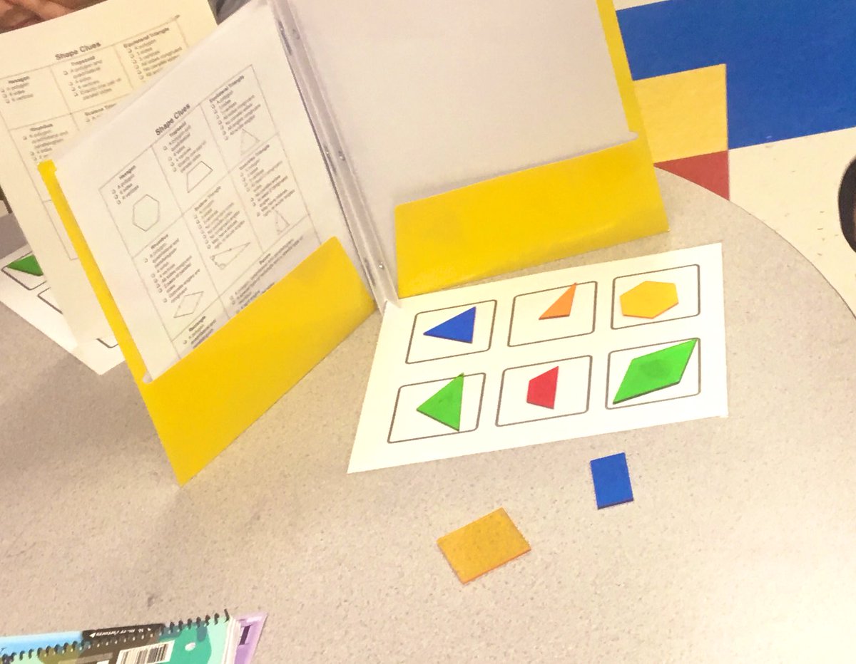 Yesterday students played match mine to review attributes of 2-D shapes with a partner. They had a blast and even asked if they could play again during our review time!😊