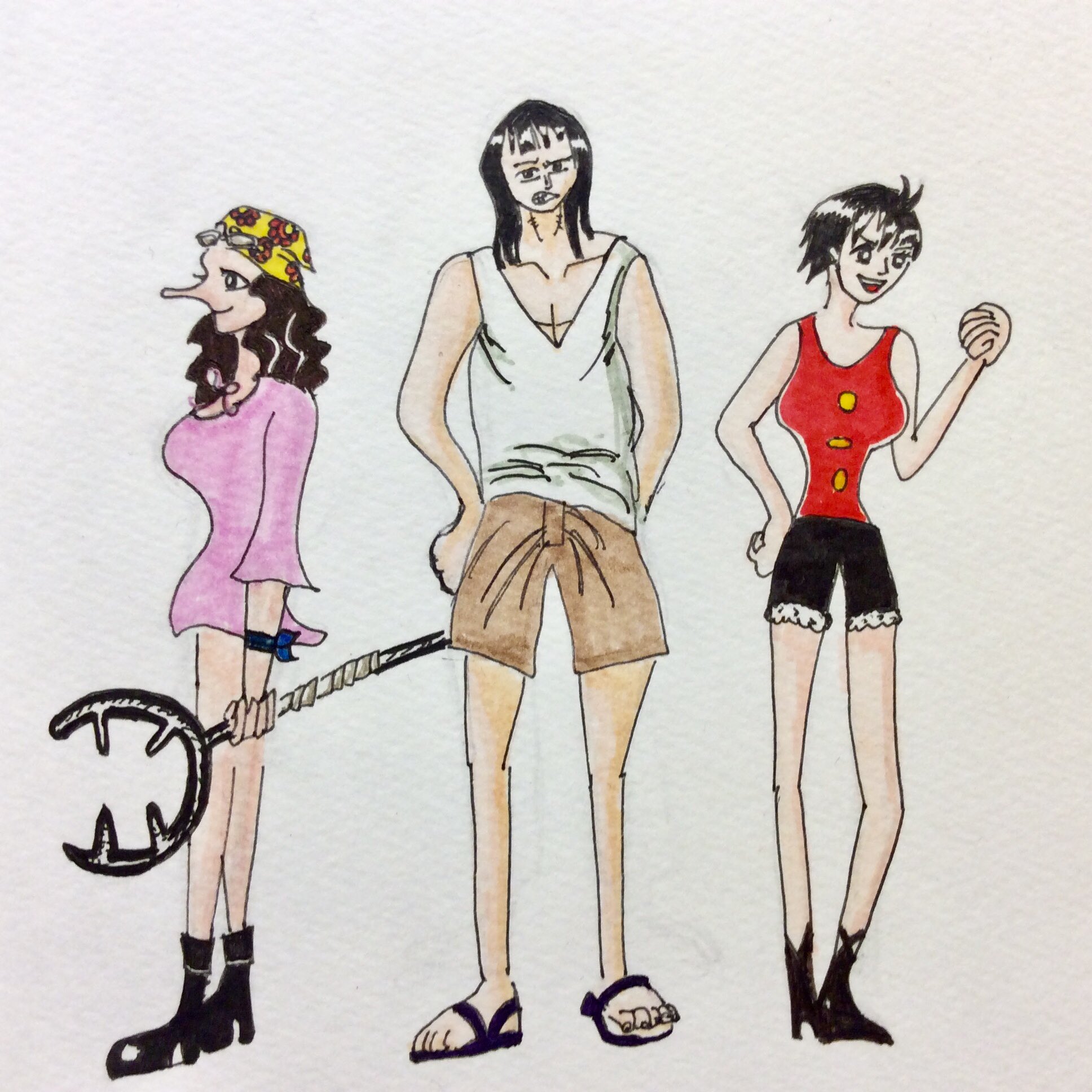 Aya サラダ一味 性別逆転 ワンピース ワンピース好きと繋がりたい サラダ食べて海賊王