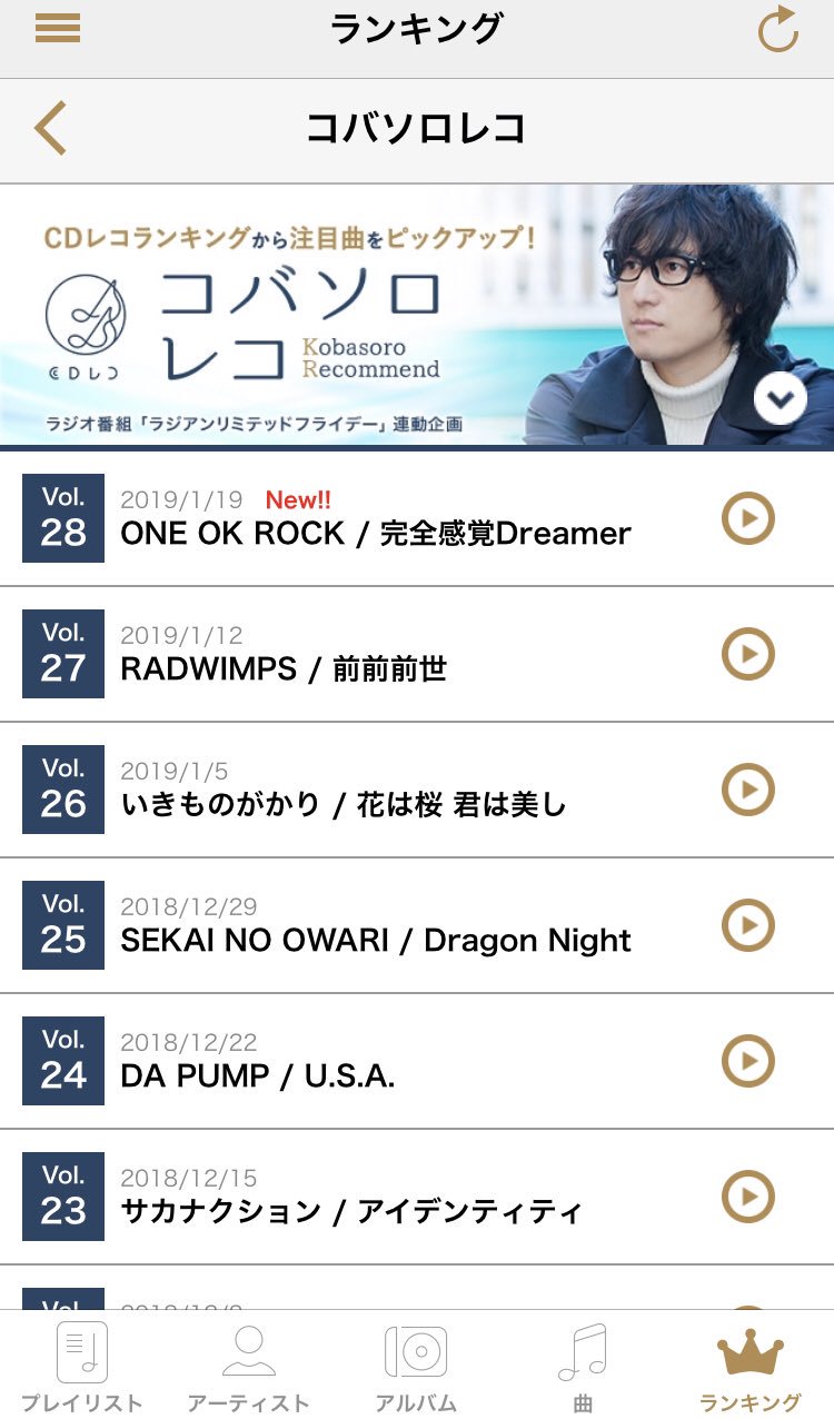 コバソロ Kobasolo No Twitter 今週のコバソロレコ ゲストに春茶さん Harutya1226 に来ていただきました そして選曲はone Ok Rockの完全感覚dreamerについて話させていただきました 春茶さんの名前の由来についても話してます 放送しきれなかった部分も含めて