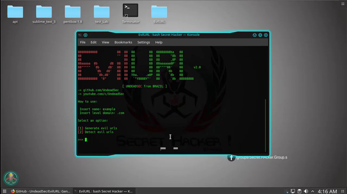 SecretHacker8's tweet image. #EvilURL - Generate unicode evil domains for IDN #Homograph Attack and detect them

Click it:
secrethackersite.blogspot.com/2019/01/evilur…