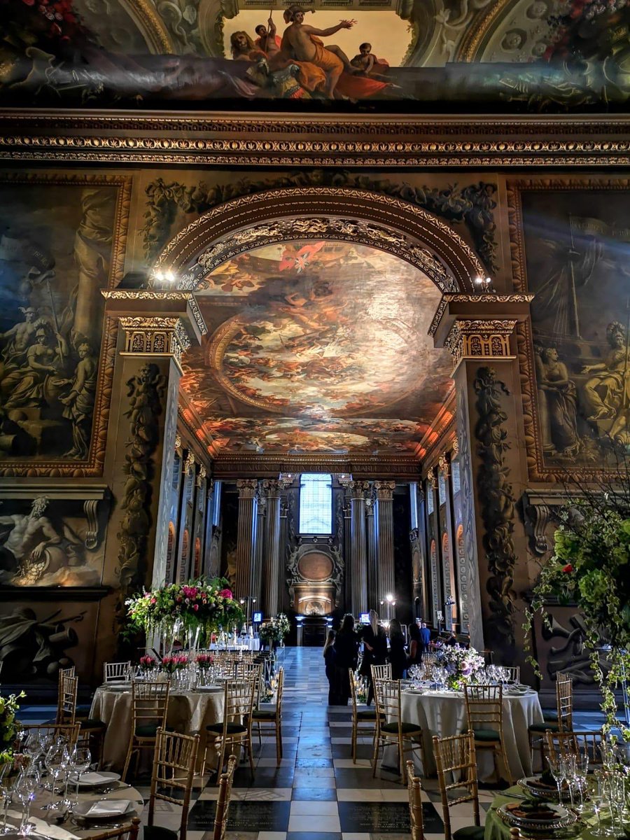 ITAVenues's tweet photo. The simply stunning Painted Hall at the Old Royal Naval College, Greenwich #weddings #openday #engaged #weddingvenue #ShowStopper @orncevents @ITAWeddings https://t.co/exSa574FCa