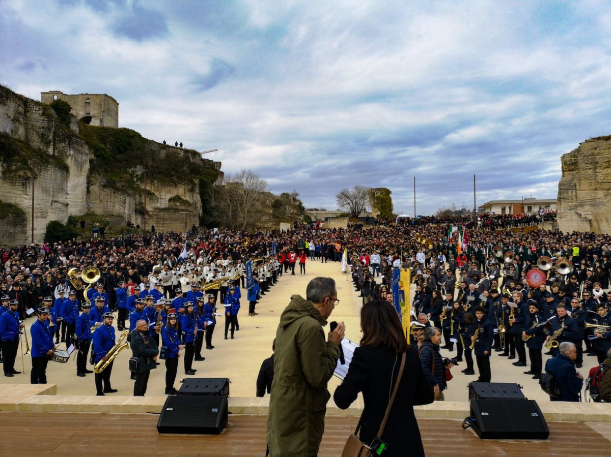 Proud to present the opening ceremony <a href="/Matera2019/">Matera2019</a> with 2019 musicians from Italy&amp;Europe together 🌈 #Matera2019 #OpenSounds #OpenFuture