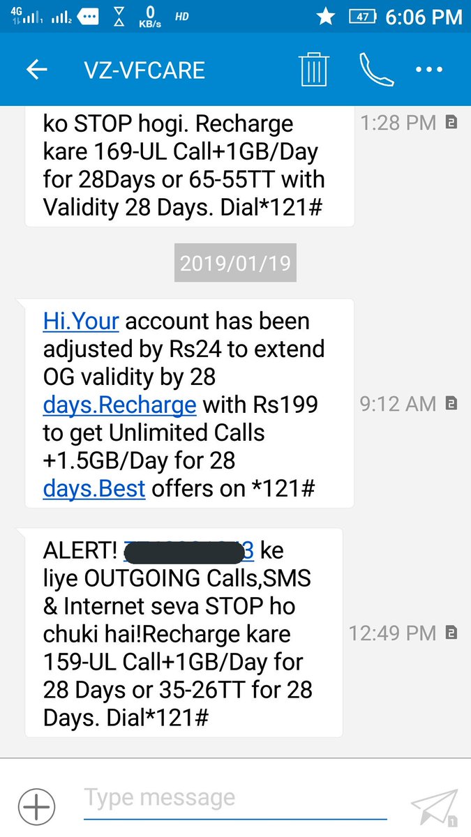 CA_Bhau's tweet photo. @TRAI 24Rs deducted automatically for extending validity for 28 days😑
It is being made Compulsory for people to use mobile talktime every month even without use😐
#vodafone #tariffs #Injustice #hightariff @GoI_MeitY https://t.co/5QXEnUYwaq https://t.co/1Jtn8SOx0W https://t.co/IwlRWM908n
