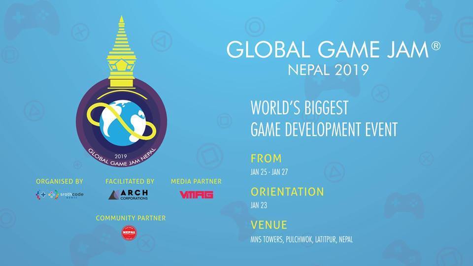 HamroLagi's tweet photo. Global Game Jam 2019 – Nepal by Sroth Code Games and Arch Corporations #Game #gaming #GlobalGameJam #hackathon #PUBG https://t.co/K6BmWrdCsJ https://t.co/nDiEi50iDo