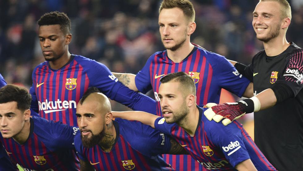 barcacentre's tweet image. The game of this Sunday in which FC Barcelona will host Leganés at the Camp Nou will be a duel in which Alba and Rakitić must be very attentive and careful if they want to be available against Girona next week. They arrive with four accumulated yellow cards. [md]