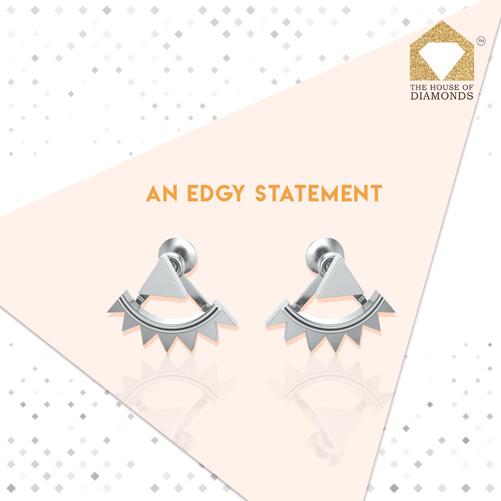 Add just the right touch of edginess to your style with this unique pair of stud earrings. It’s the perfect match for your street style
#Earrings #StuningStuds #StudEarrings #elegant #smartwear #OOTD #Studs #StylishJewellery #DesignerStuds #SmartCasual #StylishEarrings #Fashion