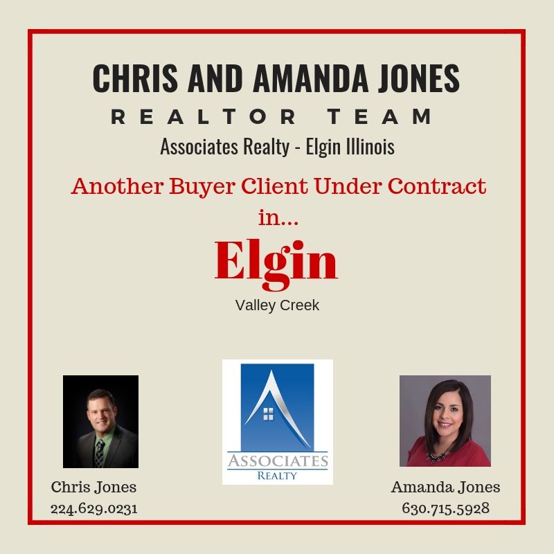 JonesSoldAgain's tweet photo. Amanda's buyer client is #UnderContract on their new #Elgin #home &amp; We couldn't be happier for them!   Although we're still very early in the process, it's important to recognize this important milestone! #Congratulations!

Chris &amp; Amanda Jones Team
#AssociatesRealty, #ElginIL https://t.co/rtLkCLV9IK