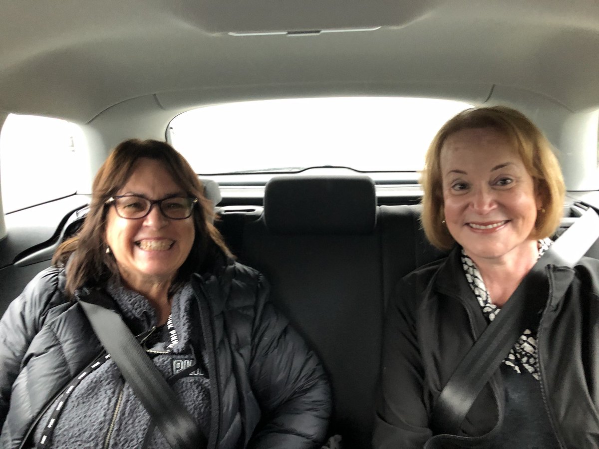 douganbren's tweet photo. So look who Iโve got in my car @caesarbird @deborahjshelton #Chipsters @CharlesEsten the #InterNashies have arrived in Scotland ๐ https://t.co/u5GCu8ozq1