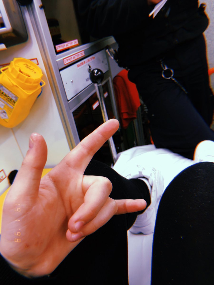 NicklinRuby's tweet photo. suppose to be seeing @the1975 tonight but got hit by a car, hope I can make it, but my back is dying🤦🏻‍♀️ @jamieoborne @Truman_Black https://t.co/hLHG5UCyNx