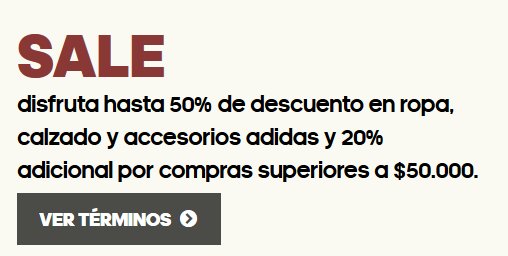 adidas 2x1 en zapatillas