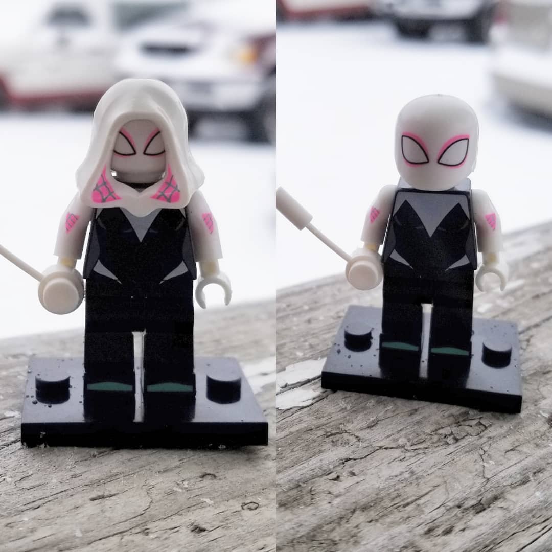 LexxHunter's tweet photo. I recieved a new Spider-Gwen #BootLego and The Bombastic Bagman! https://t.co/cEueNhrORF