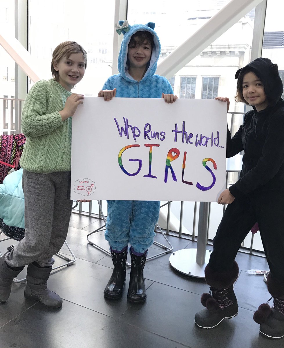 The future is in good hands. 
#womensmarchyyc #yyc #WomensMarch2019