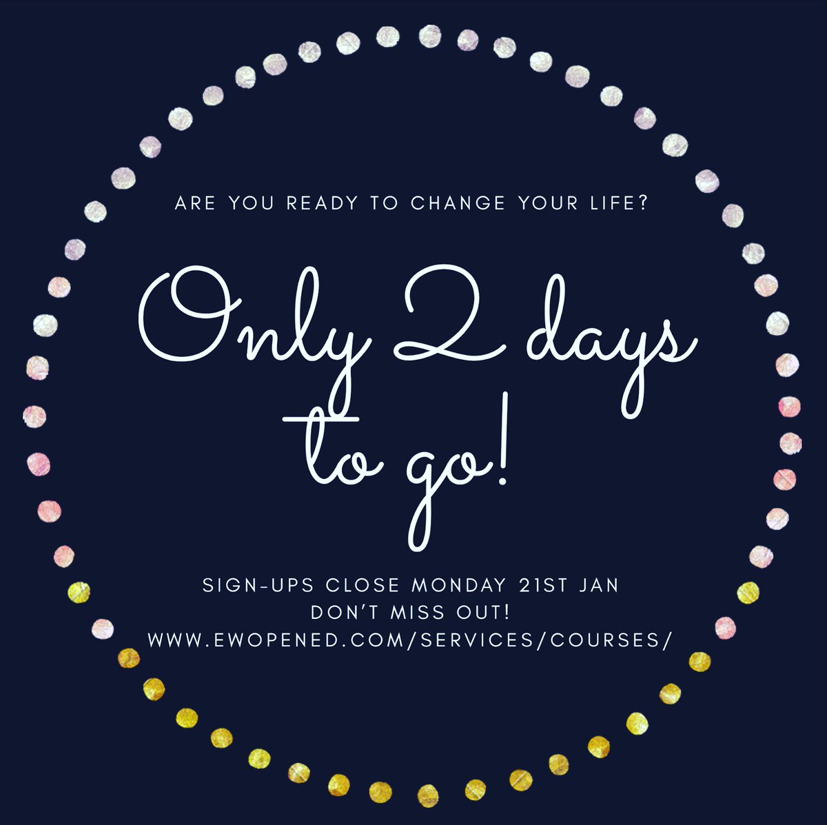 If you are stuck and want to “Get Unstuck”, this course is for you!
Book now to avoid missing out
ewopened.com/services/cours… 

#newjob #newcareer #newwork #newlife #newyearnewyou #coaching #lifecoaching #careercoaching #happiness #behappy