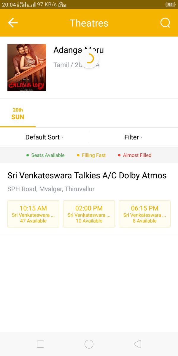 Saran_ajil's tweet photo. Here's @actor_jayamravi in #Adangamaru successfully running in 5th week houseful shows in chennai city centre #Vekteshwara Talkies... 💪💥👇👇
மக்களின் அமோக வரவேற்பில் மக்களுக்கான வெற்றி...🙏
#AdangamaruRunningSuccessfully
@dirkarthi @theHMMofficial @SamCSmusic @shiyamjack https://t.co/bnkZLndeSk