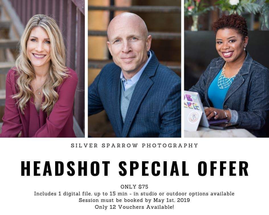 We still have a couple spots left! 
It's our biggest headshot sale of the year! 
What does your headshot say about your brand? Let's set you apart from the competition with a new photo! 

Click here for details: buff.ly/2RAjmzo 

#headshots #headshotphotographer