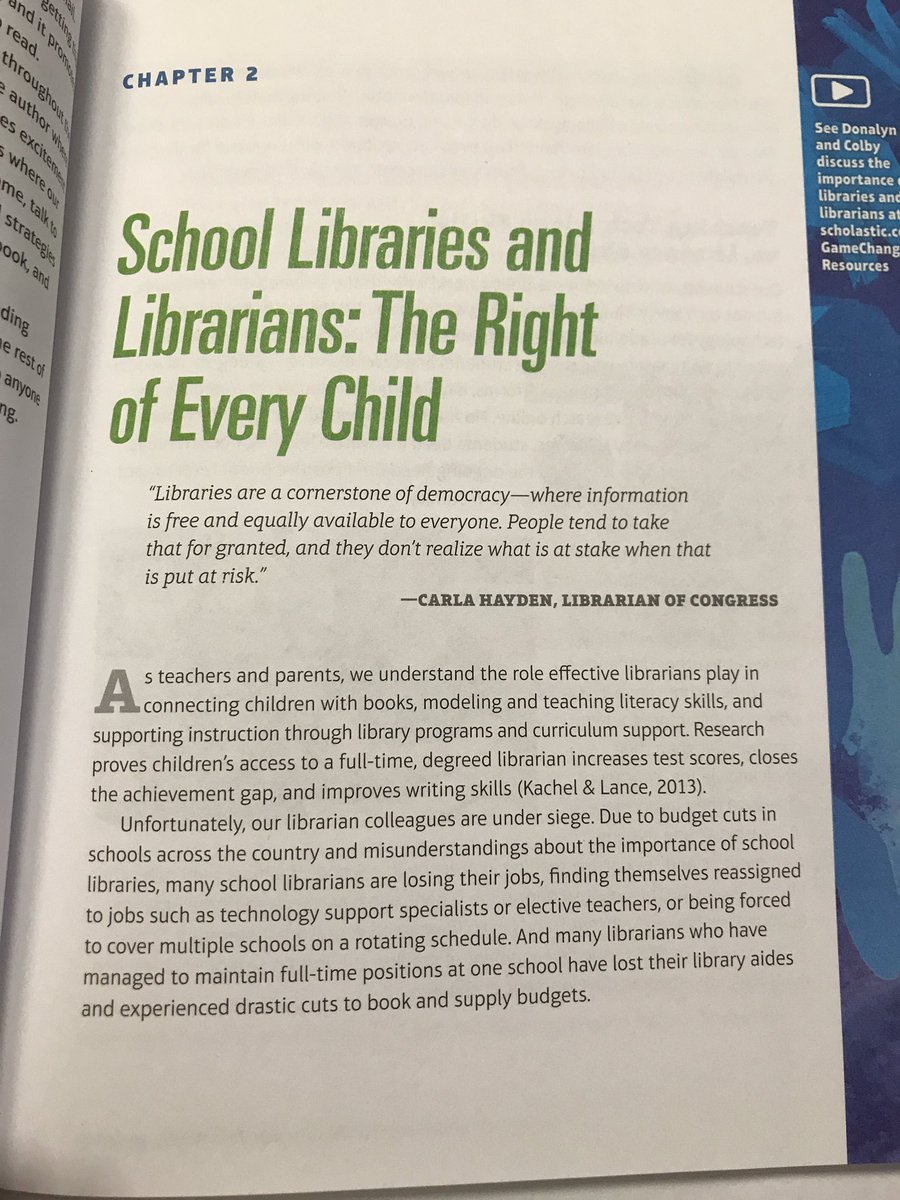 “School Libraries/Librarians:The Right of Every Child” from #GameChanger! <a href="/donalynbooks/">Donalyn Miller</a> <a href="/colbysharp/">Colby Sharp</a> New article about how librarians improve literacy. theconversation.com/ten-ways-teach… <a href="/ReadingNowNet/">Reading Now Network</a> <a href="/MEMSPA/">MEMSPA</a> <a href="/stownie/">Susan Townsend</a> <a href="/MAISA_ISDs/">MAISA</a> #MichiganLiteracy