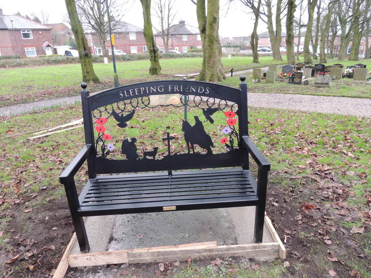 FriendsofFOPCC's tweet image. A new bench has been installed in the churchyard today (a donation by the Adam Charity), dedicated to Adam and to all the animals who were killed during the war.  Hope you like  it.